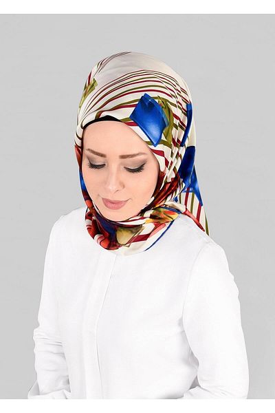 TRENDTESETTÜR Eșarfă cu model T 12842 ALBASTRU ÎNCHIS (SAKS) DE FEMEI