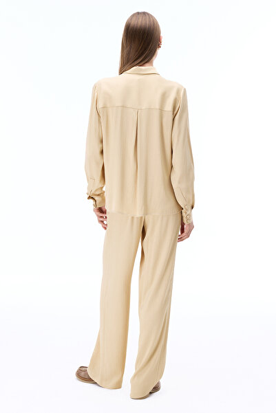 Perspective Mudita Wide Leg Light Camel Tuyu Color Women's Pants