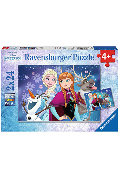 Genel Markalar 2x24p Puzzle WD Frozen Kuzey Işıkları