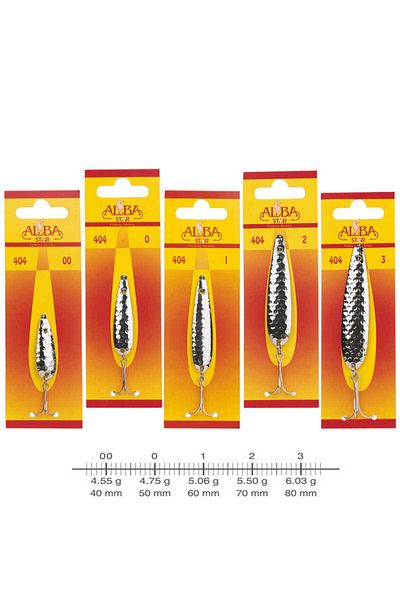 Albastar Patterned 404 Lüfer Fishing Spoon - No:0