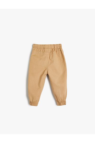 Koton Jogger Pants Pocket Tie Waist Cotton