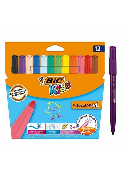 Bic Jumbo Baby Pencil Set of 12 - Felted Design