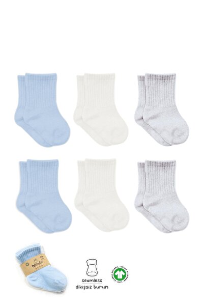 Bistyle Bistil Kız Erkek Bebek Organik Basic Uzun Soket Çorap