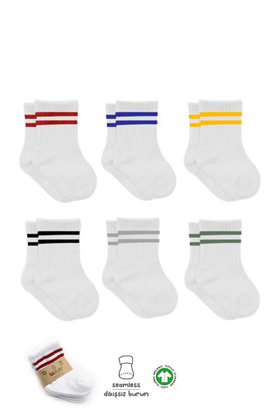 Bistyle Bistyle Baby Girl Organic 6-Piece Children's Socks