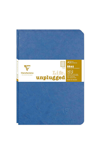 Clairefontaine My Essential Stapled A5 Çizgili Defter Royal Blue 733174C