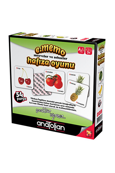 Fruits & Vegetables - 54 Pieces Memory Game 7406