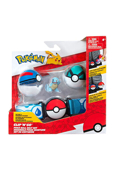 Pokemon clip n go pokeball kemer figür set