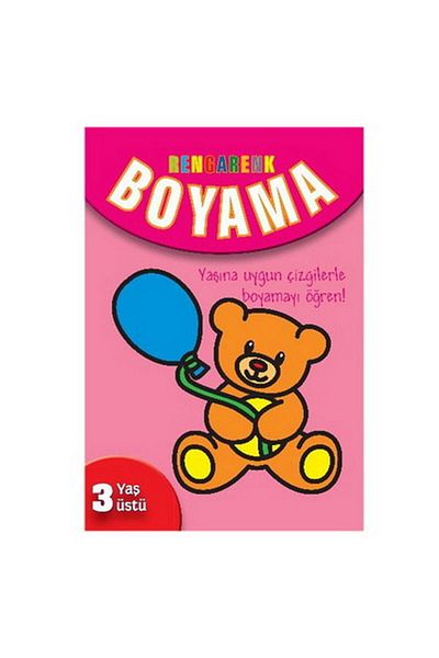 Parıltı Yayınları Colorful Coloring Book Above 3 Years Old Glitter Bow