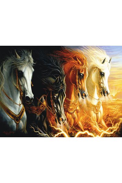 Anatolian Puzzle 1000 Piece Puzzle / the Four Horses of the Mosaic - Code:3116 686Zseri