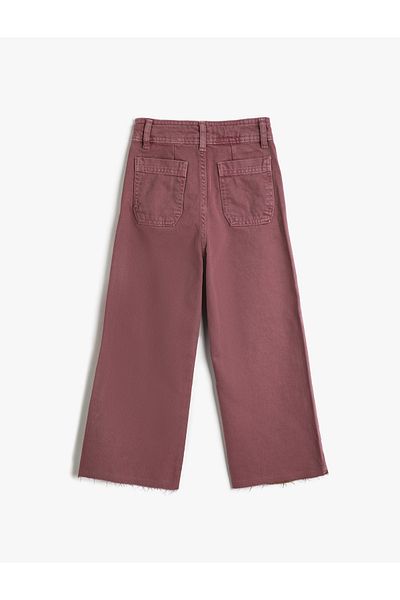 Koton Jeans mit weitem Bein und Taschendetail aus Baumwolle – Jeans mit weitem Bein