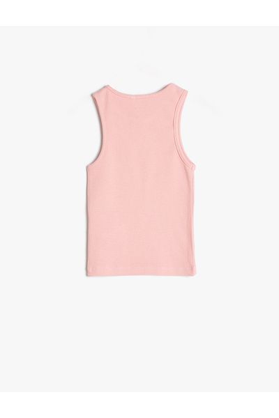 Koton Cotton Crew Neck Tank Top - Cherry Printed