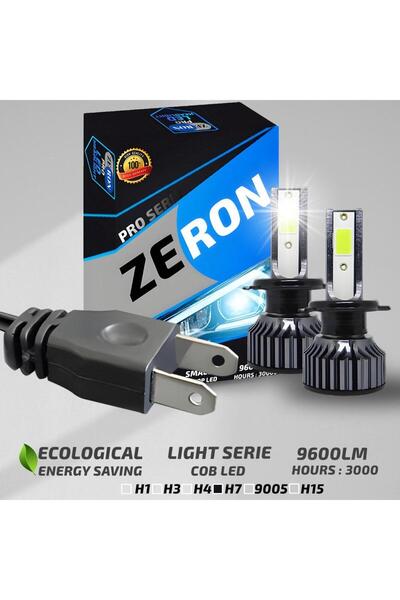 ZERON Xenon H7 Led Araba Far Ampül Xenon Led Şimşek Etkili Pro Seri Slim Kasa
