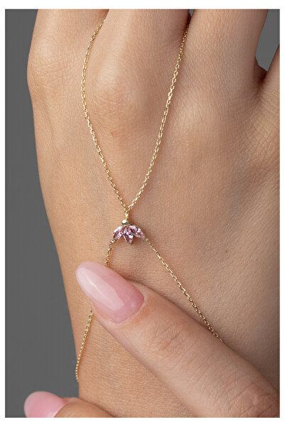 Kolyecik 14 Ayar Altın Lotus Şahmeran