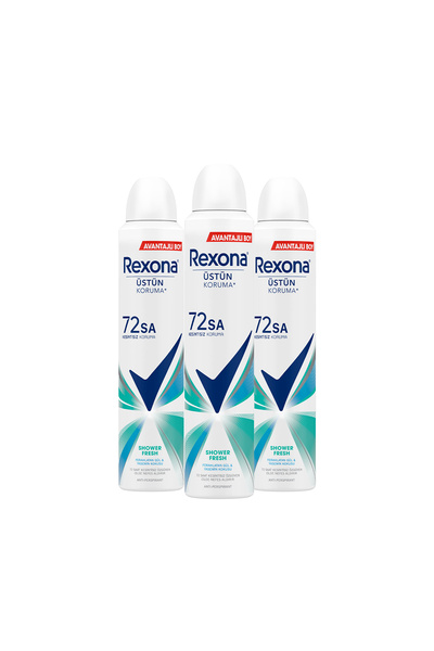 Rexona Kadın Sprey Deodorant Shower Fresh 200 ml X3
