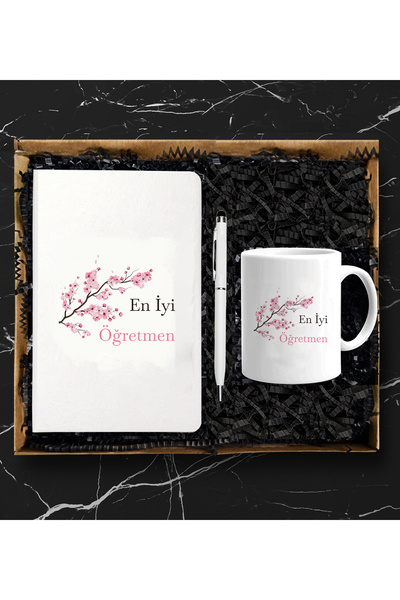 HighClass Öğretmenler Gününe Özel Defter Kalem Kupa Seti 5
