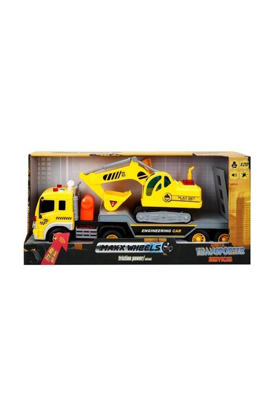 Sunman Maxx Wheels 1:20 Sesli Ve Işıklı Transporter 05700 Kepçe