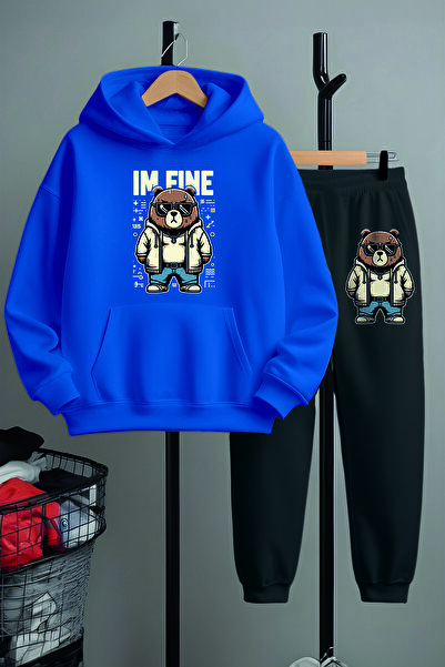 MYADA New Season I'm Style Teddy Bear εμπριμέ κάτω και επάνω παιδική φόρμα φό...