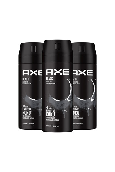 Axe Men's Deodorant & Bodyspray Black 48 Hour Effective Fragrance Body Spray 150 ml