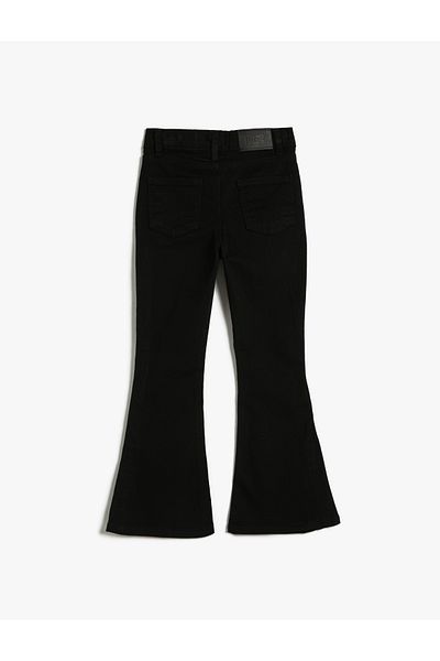 Koton Flare Jeans with Slits, Cotton Pockets - Flare Jeans