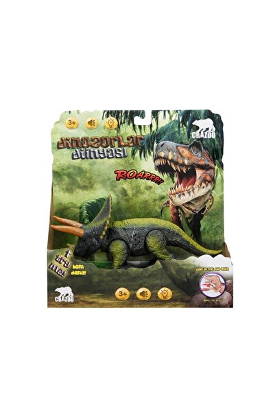 Sunman Sesli Ve Işıklı Dinozor Çeşitleri 61711 Yeşil Renk