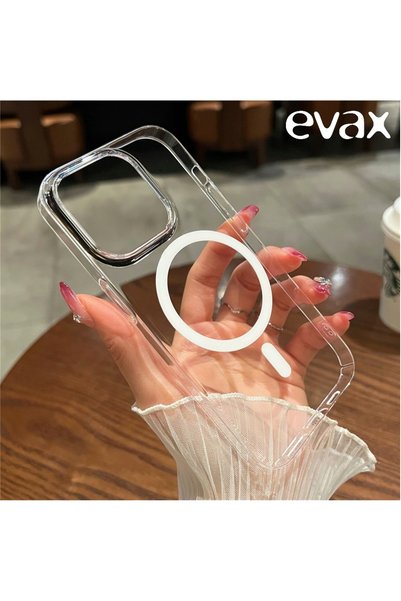 Evax (Mica Magsafe) iPhone 16 Pro Compatible Transparent Hard Mica Non-Waring Magsafe Slim Fit Case