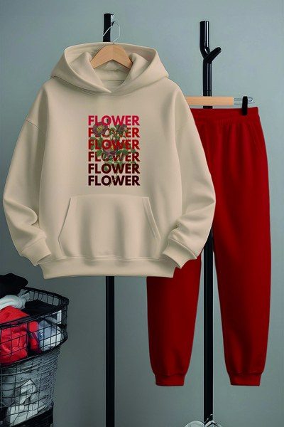 MYADA Specijalni dizajn cvetni komplet trenerke za devojčice Štampano 22695