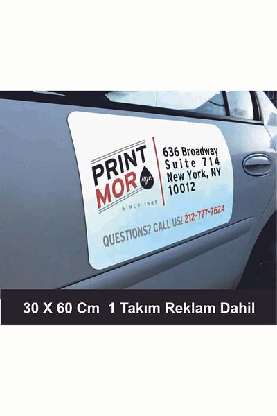 zafrakreklam VEHICLE AUTO MAGNET AD INCLUDED 30X60 CM