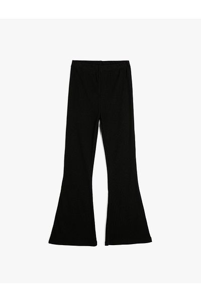 Koton Basic Flared Trousers with Elastic Waist