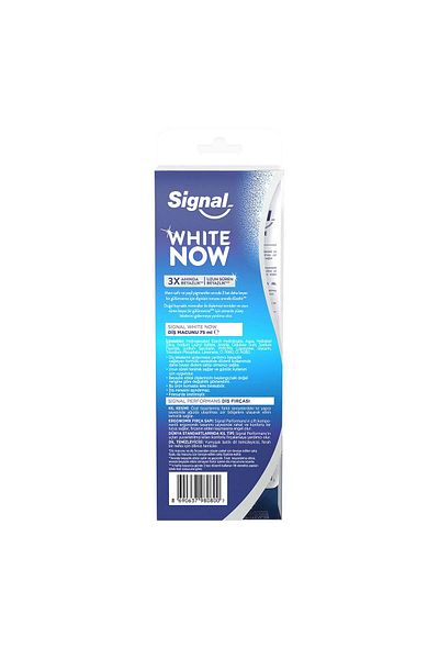 Signal معجون أسنان وايت نو الأصلي 75 مل أداء فرشاة الأسنان