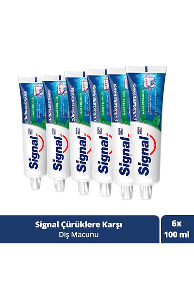 Signal معجون أسنان بالنعناع المنعش ضد التسوس 100 مل × 6