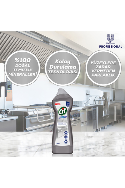 Cif Profesyonel Çok Amaçlı Krem Temizleyici 750 ml X3