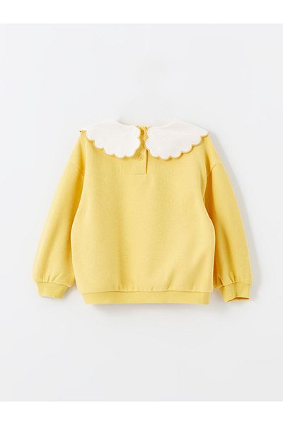 LC Waikiki Lw - Baby Collar Embroidered Girl's Sweatshirt