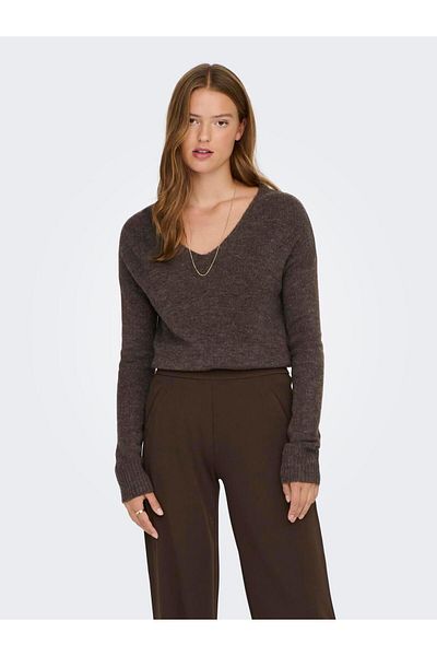 JDY Jdyelanora V-Neck Pullover - Knt Noos 15207823   Bracken L/S