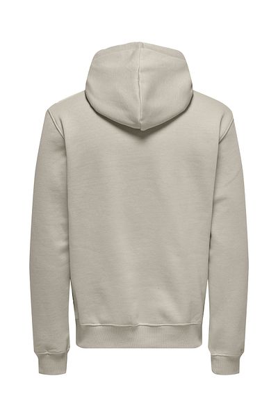 Only & Sons Unscrewed Reg Hoodie - Noos 22030921 , Silver Detailed