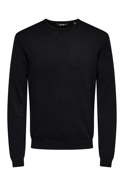 Only & Sons Onswyler Life Reg 14 Ls Crew Knit Noos 22020088 Schwarz