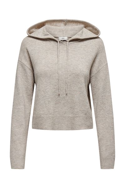 JDY JDYRUE LIFE L/S SHORT HOOD PUL KNT NOOS 15314870 Chateau Gray