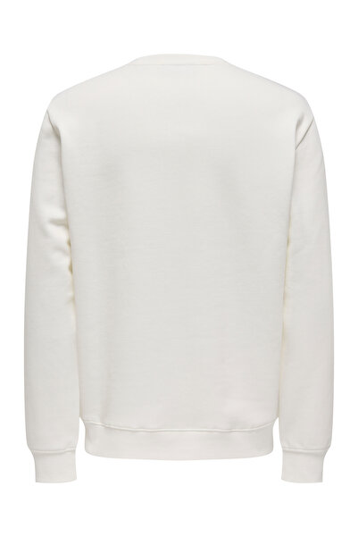 Only & Sons Onsconnor Reg Crew Neck Sweatshirt - 22029226   Cloud Dancer