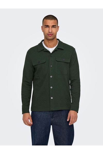 Only & Sons Ανδρικό πουκάμισο με διπλή τσέπη Onsnewkodyl Regular Fit 22021279