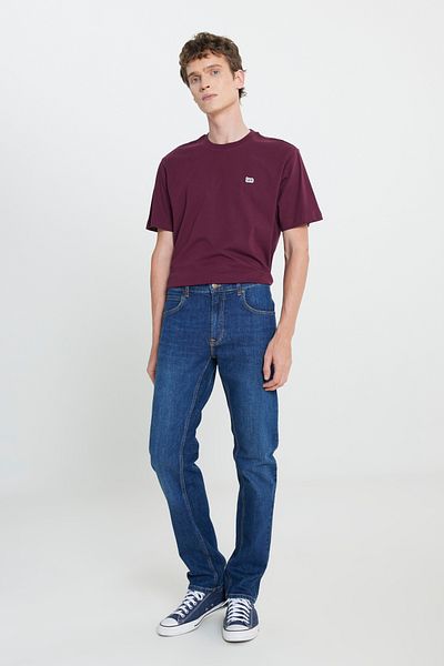 Lee Daren Regular Fit Normal Waist Dunkelblaue Stretch-Jeanshose