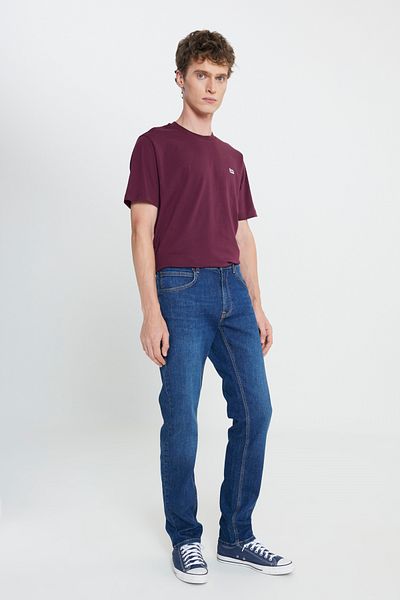 Lee Daren Regular Fit Normal Waist Dunkelblaue Stretch-Jeanshose