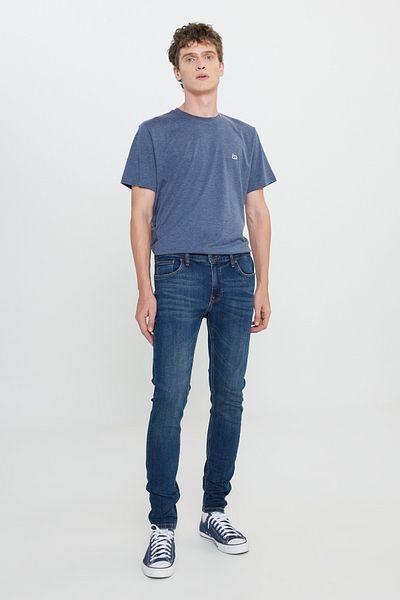 Lee Skinny Fit, sehr schmal geschnitten, normale Taille, sehr schmales Bein, Herren-Denim-Jeans in Malone Blue, dehnbar