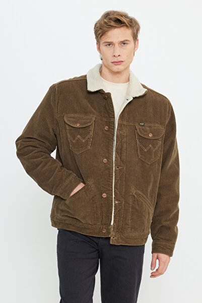 WRANGLER Regular Fit Normal Kesim Sherpa Yaka Erkek Camel Rengi İçi Suni Yünl...
