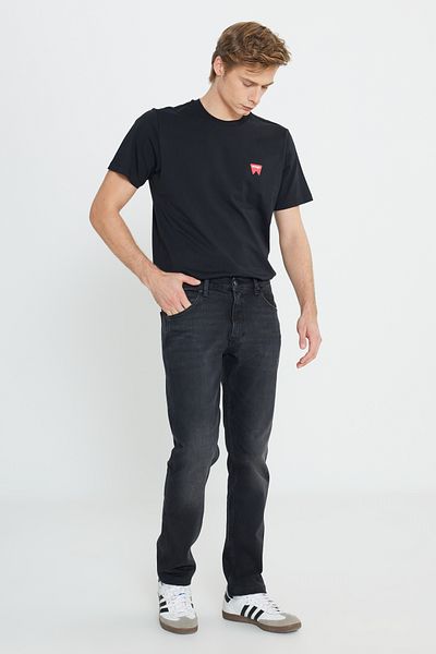 WRANGLER Greeansboro Men's Jeans - Low Waist, Dark Gir, Cotton Flexible Jeans