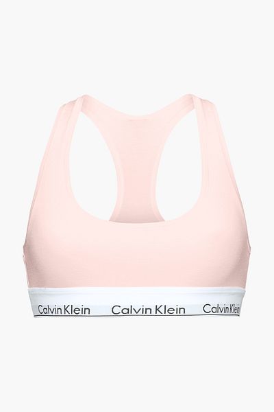 Calvin Klein Dámská sportovní podprsenka s logem a elastickým páskem Růžová vhodná pro každodenní použití F3785e-2nt