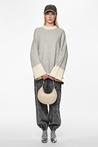 PIECES Pullover for Women - Nyl36/Pre30/Pc24/Wo10 Model Kniqit Sweater