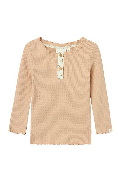 Lil' Atelier Mini Oberteil mit langen Ärmeln Slim Fit