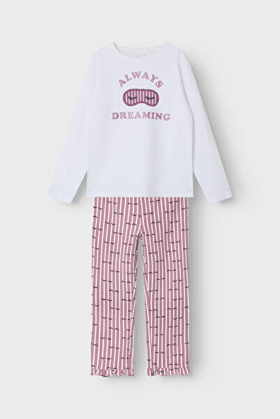 name ıt Short Sleeve Textured Pajamas Set - Oco95/Ea5