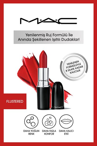 M.A.C Lustreglass Sheer-shine Lipstick-flushed773602609987