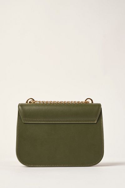 Ted Baker Khaki crossbody kabelka s plochým krytem na řetízek 24fw914