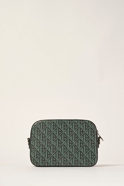 Ted Baker حقيبة كروس لكاميرا Oblique Monogram باللون الأخضر الداكن 240407 -2